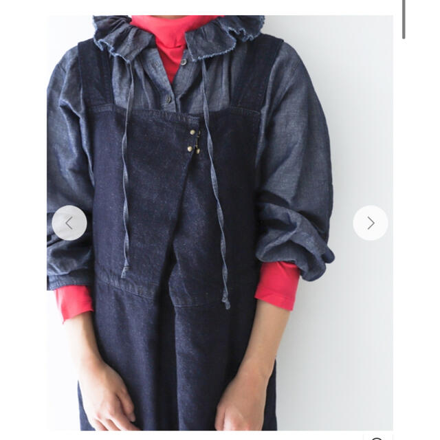 nest Robe(ネストローブ)のnest Robe ホックサロペット レディースのパンツ(サロペット/オーバーオール)の商品写真