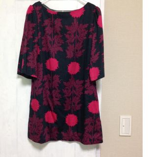 マリメッコ(marimekko)のmarimekko花柄ワンピース(ミニワンピース)