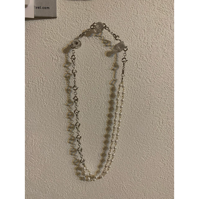 KAPITAL(キャピタル)のリング　パールネックレス　pearl  necklace メンズのアクセサリー(ネックレス)の商品写真