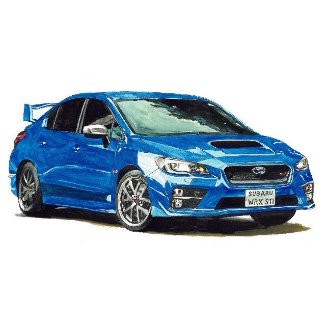 NC-1018インプレッサWRX STI限定版画 直筆サイン額装●作家平右ヱ門 2