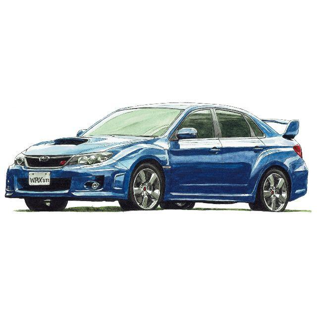 NC-1018インプレッサWRX STI限定版画 直筆サイン額装●作家平右ヱ門 5