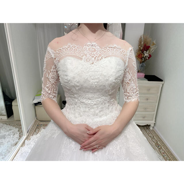 Yns Wedding ドレス・ボレロ、パニエセット レディースのフォーマル/ドレス(ウェディングドレス)の商品写真