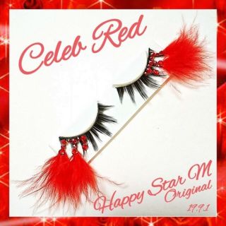 ❤★Celeb Red★partyまつげ セレブ レッド★配送無料●即購入不可(つけまつげ)