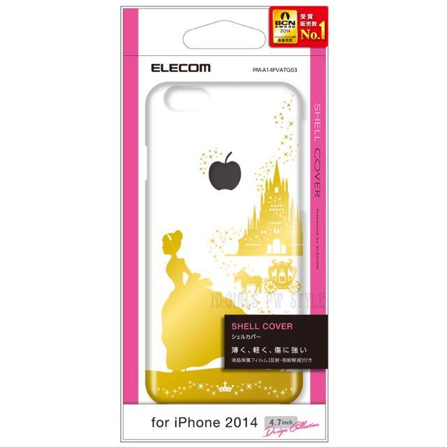 ELECOM(エレコム)のiPhone 6 6S ハードケース カバー フィルム 白雪舞踏会 クリア 金 スマホ/家電/カメラのスマホアクセサリー(iPhoneケース)の商品写真