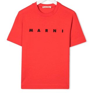 マルニ(Marni)の【新作】MARNI ロゴTシャツ　レッド　12(Tシャツ(半袖/袖なし))