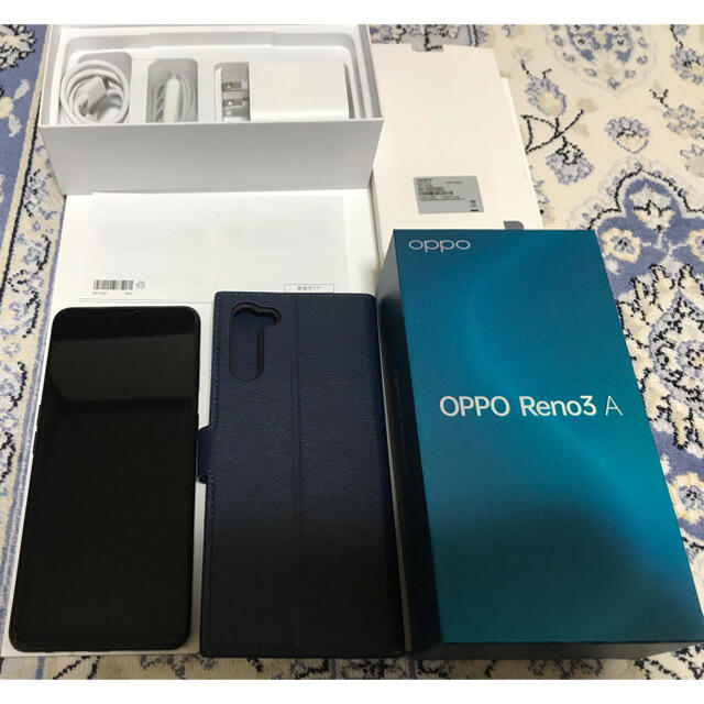 OPPO Reno3 A 128GB ブラック ※新しいスマホケース付き 5