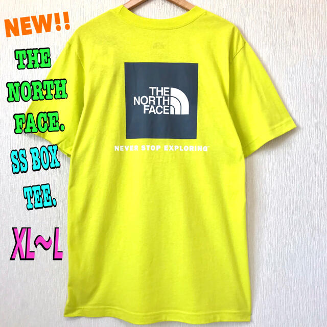 ユニセックス 新品 ノースフェイス BOX Tシャツ イエロー 黄色 XL ~