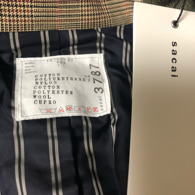 入手困難☆sacai新品☆サカイコレクションライン定14万ジャケット