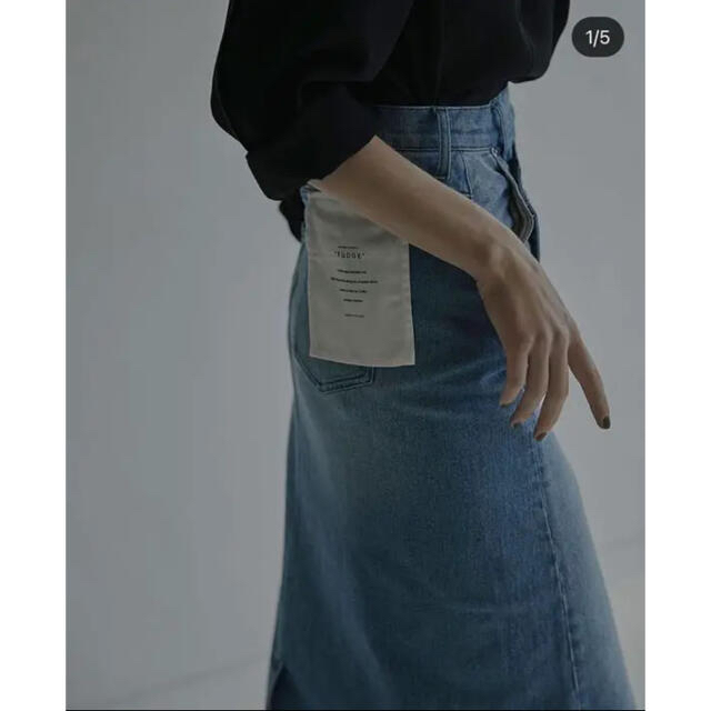 Ameri VINTAGE(アメリヴィンテージ)の ししゃも様専用♡FOLD DENIM SKIRT レディースのスカート(ロングスカート)の商品写真