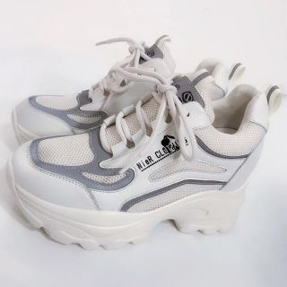 NieR LADIES WHITE SNEAKERS【身長6cmUP】(スニーカー)