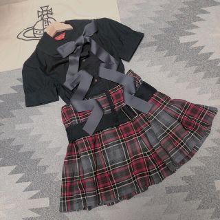 ヴィヴィアンウエストウッド(Vivienne Westwood)のviviennewestwood ボンデージプリーツスカート(ミニスカート)