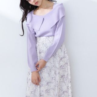 ジルバイジルスチュアート(JILL by JILLSTUART)のJILL by JILLSTUART☆オフショルニットトップス☆パープル(ニット/セーター)