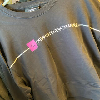 カルバンクライン(Calvin Klein)の　calvin klein   LOGO クロップドスウェットシャツ(Tシャツ(半袖/袖なし))