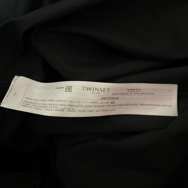新品 TWINSET 42 ロングドレス　イタリア製  ツインセット