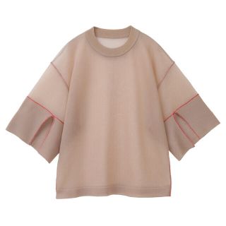 CLANE  SEE-THROUGH LINE KNIT TOPS(シャツ/ブラウス(長袖/七分))