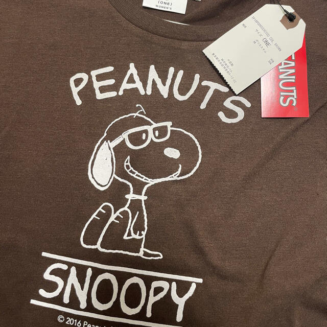 PEANUTS(ピーナッツ)のPEANUTS Ｔシャツ、ブラウン レディースのトップス(Tシャツ(半袖/袖なし))の商品写真