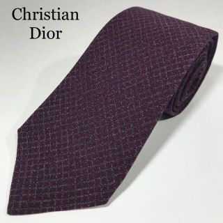 クリスチャンディオール(Christian Dior)の【たかと様】クリスチャンディオール 高級シルク ネクタイ グラフチェック(ネクタイ)