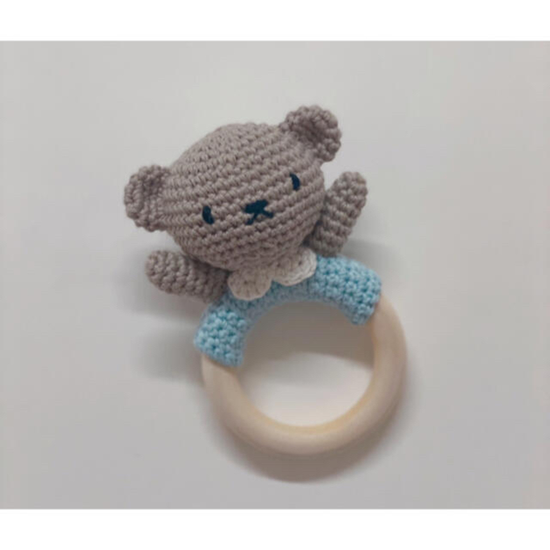 くま♡歯固め ラトル キッズ/ベビー/マタニティのおもちゃ(知育玩具)の商品写真