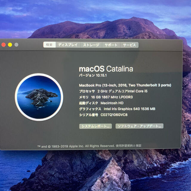 コメント必須)APPLE MacBook Pro 2016 コメント必須)APPLE MacBook Pro 2016