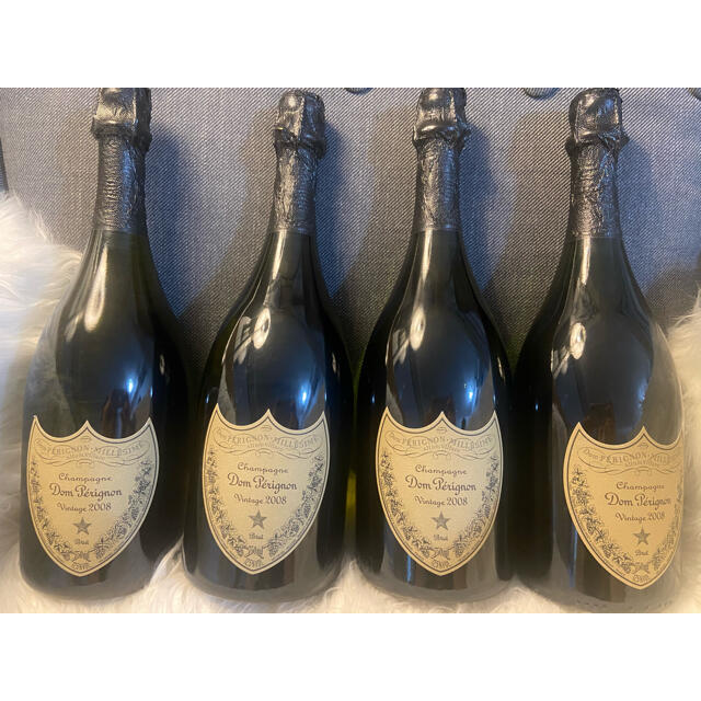 Dom Pérignon(ドンペリニヨン)のドンペリ2008 ，4本 食品/飲料/酒の酒(シャンパン/スパークリングワイン)の商品写真