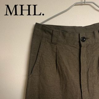 マーガレットハウエル(MARGARET HOWELL)の【美品】MHL. マーガレットハウエル　トラウザー　パンツ　千鳥格子(スラックス)