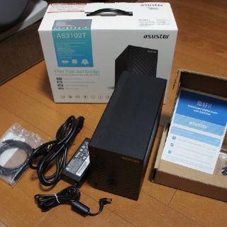 ASUSTOR AS3102T NAS 中古 動作確認済 KODI情報おまけ付(PC周辺機器)