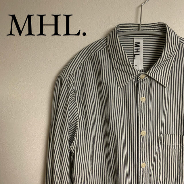 【美品】MHL. マーガレットハウエル　シャツ　ストライプ　メンズ