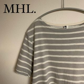 マーガレットハウエル(MARGARET HOWELL)のMHL. マーガレットハウエル　Tシャツ ボーダー　グレー　メンズ(Tシャツ/カットソー(半袖/袖なし))