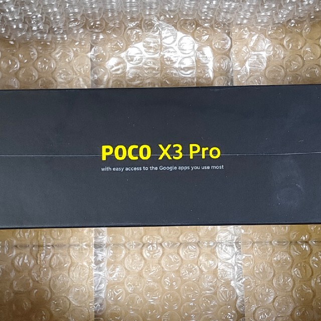 ANDROID(アンドロイド)の最新型 新品 未開封 POCO X3 Pro global version ♪ スマホ/家電/カメラのスマートフォン/携帯電話(スマートフォン本体)の商品写真