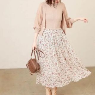 ナチュラルクチュール(natural couture)のゆき様専用natural couture シアーカーディガン&ドッキングワンピ(ロングワンピース/マキシワンピース)