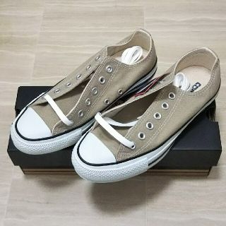 コンバース(CONVERSE)のコンバース  ベージュ  24.5cm   us5.5(スニーカー)