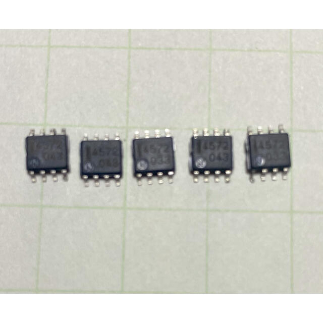 NEC 低電圧低ノイズOPamp uPC4572 5個 スマホ/家電/カメラのオーディオ機器(その他)の商品写真