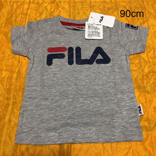 フィラ(FILA)の新品 FILA 半袖 ロゴ Tシャツ 90cm グレー(Tシャツ/カットソー)