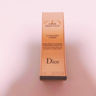 クリスチャンディオール(Christian Dior)の【新品未開封】プレステージ ホワイト ラ ソリューション ルミエール 5ml(美容液)