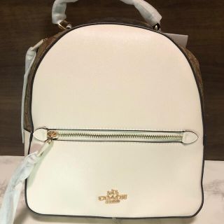 コーチ(COACH)の【大人気♥】新品✨ COACH リュック 白 ブラウン 新生活(リュック/バックパック)