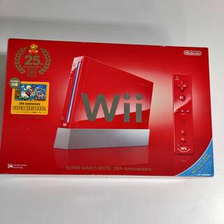 ウィー(Wii)のWII スーパーマリオ25周年記念限定(携帯用ゲーム機本体)