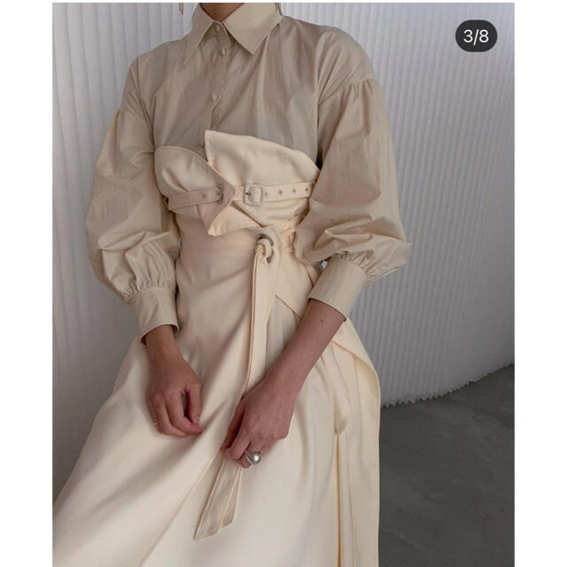 Ameri VINTAGE(アメリヴィンテージ)のAmeri 新品 ★MILLEFEUILLE SHIRT DRESS ★ レディースのワンピース(ロングワンピース/マキシワンピース)の商品写真