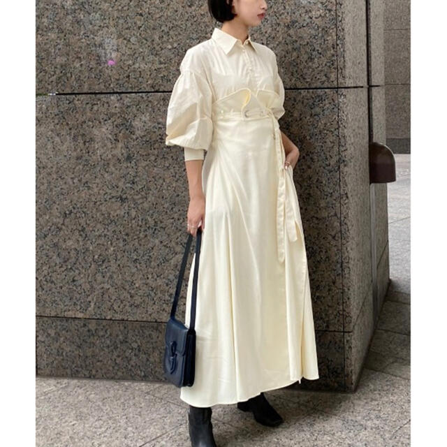 Ameri VINTAGE(アメリヴィンテージ)のAmeri 新品 ★MILLEFEUILLE SHIRT DRESS ★ レディースのワンピース(ロングワンピース/マキシワンピース)の商品写真