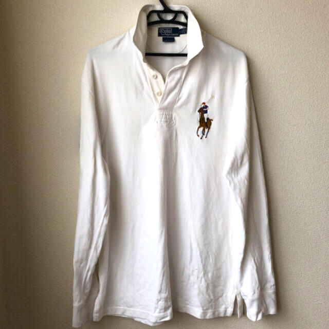 POLO RALPH LAUREN(ポロラルフローレン)のラルフローレン ポロシャツ ラガーシャツ　ビッグカラーポニー刺繍　Lサイズ メンズのトップス(ポロシャツ)の商品写真