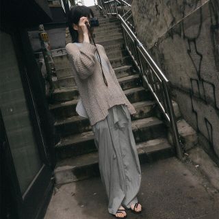 オオトロ(OHOTORO)のOHOTORO usual knit gray (ニット/セーター)