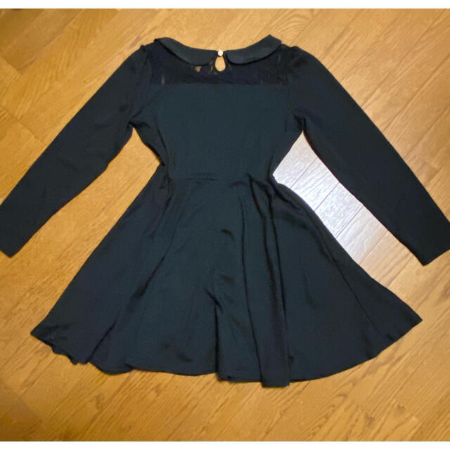 黒のフレア　ワンピース レディースのフォーマル/ドレス(ミニドレス)の商品写真