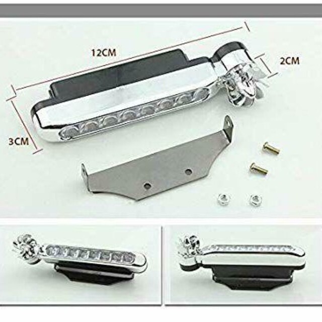 風力発電LEDライト　ウインドウパワーライト　※ホワイト　2個セット 自動車/バイクの自動車(車外アクセサリ)の商品写真