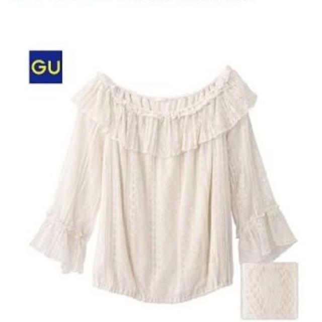 GU(ジーユー)の美品 GU 大人気！ オフショルダー トップス レディースのトップス(カットソー(長袖/七分))の商品写真