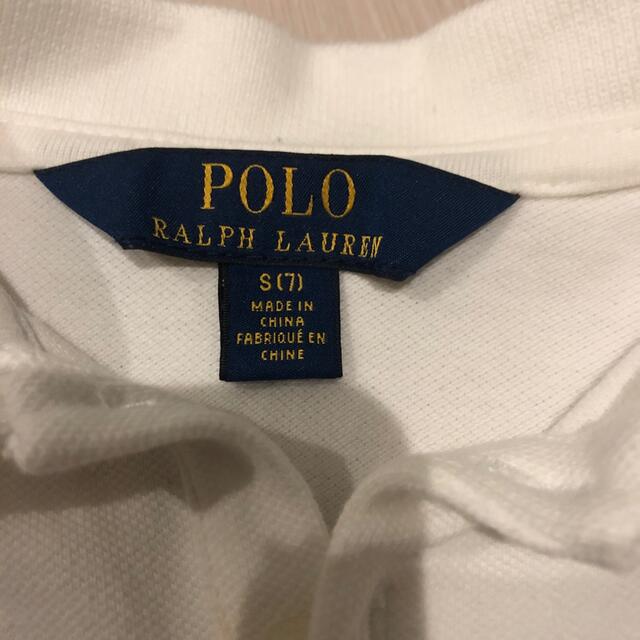 POLO RALPH LAUREN(ポロラルフローレン)のラルフローレン ★ポロシャツ★サイズＳ(7歳用)130cm キッズ/ベビー/マタニティのキッズ服女の子用(90cm~)(Tシャツ/カットソー)の商品写真