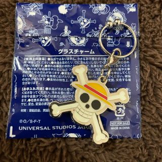 シュウエイシャ(集英社)のONEPIECE グラスチャーム ルフィ(キャラクターグッズ)