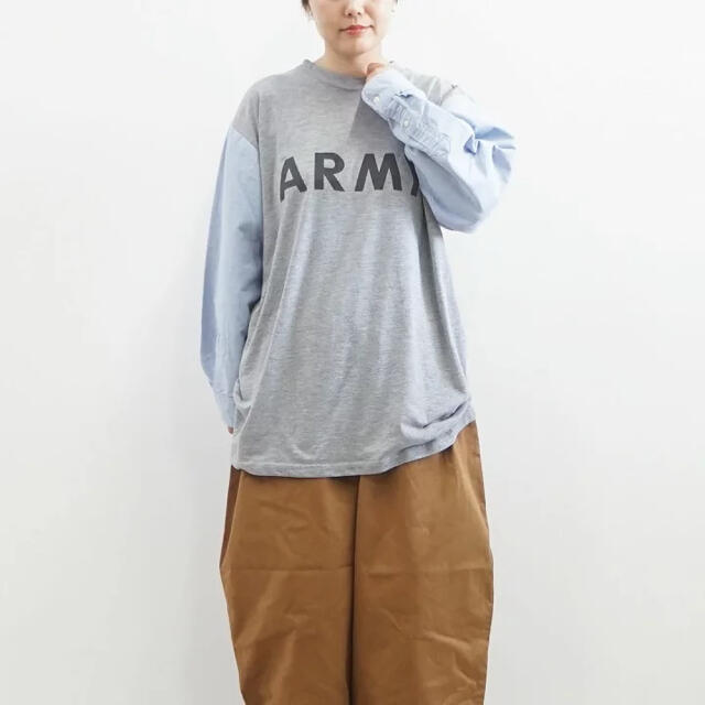 sunny side up  SHIRT SLEEVE ARMY Tメンズ