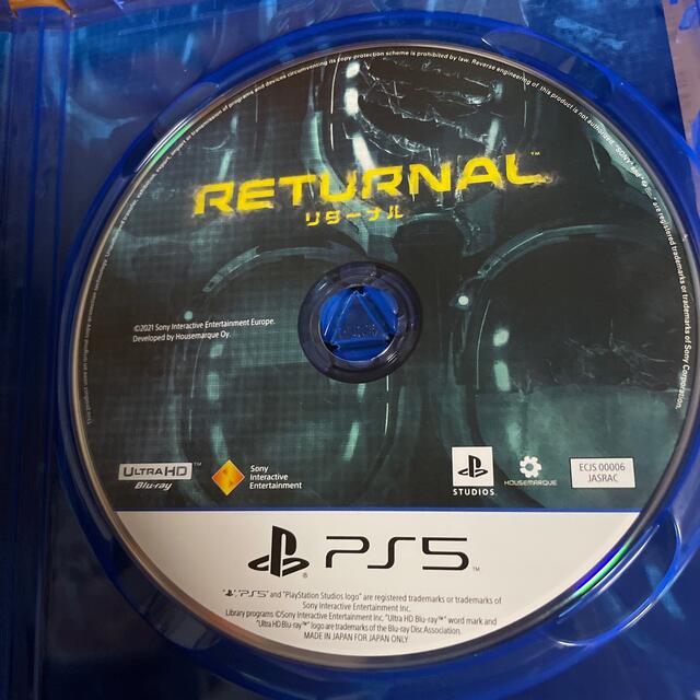SONY(ソニー)のReturnal（リターナル） PS5 エンタメ/ホビーのゲームソフト/ゲーム機本体(家庭用ゲームソフト)の商品写真