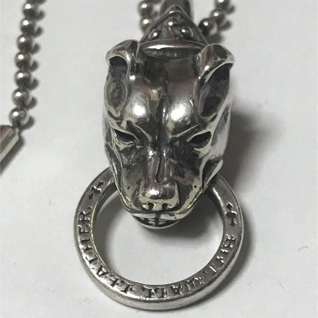 金額交渉大歓迎 ビルウォールレザー bwl ドッグヘッド ネックレス
