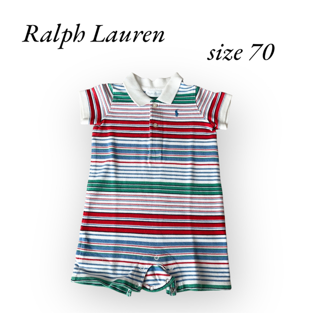 Ralph Lauren(ラルフローレン)の綿100%  ラルフローレン　size70 キッズ/ベビー/マタニティのベビー服(~85cm)(ロンパース)の商品写真