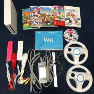 ウィー(Wii)の【ひよこ様専用】Wii本体＋ソフト６点セット(家庭用ゲーム機本体)